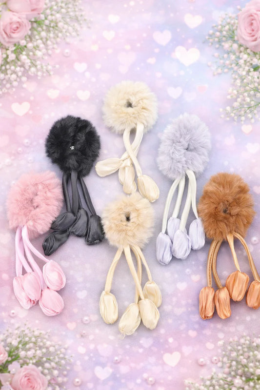 Furr Tulip festiv scrunchies ( pack of 12)