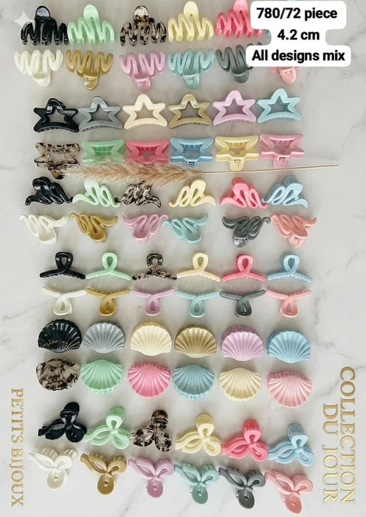 Medium size combo set clutcher( 72 piece all designs mix)